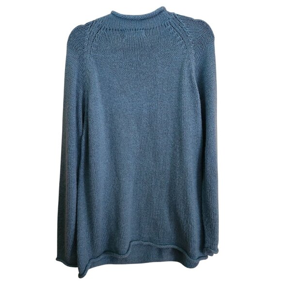 American Southside Alpaca Roll Neck Pullover Sweater Tunic One Size - Picture 2 of 4